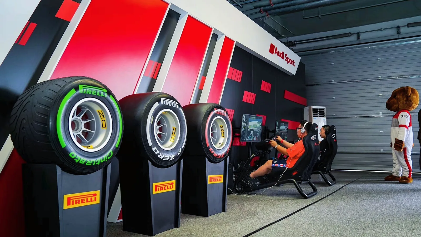 Audi Sport Event sim racing installation